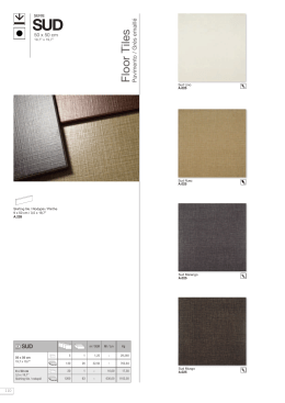 SUD Floor Tiles Pavimento / Grès emaillé