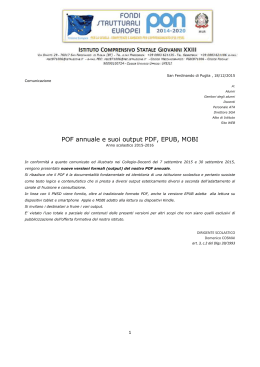 Comunicazione POF annuale 2015 in versioni PDF EPUB MOBI