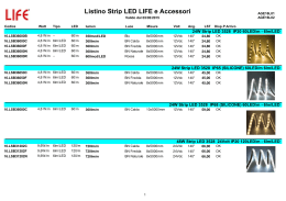00LST-LIFE05 Listino Strisce LED LIFE