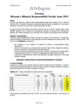 Estratto Riesame Bilancio SA8000 – 2015