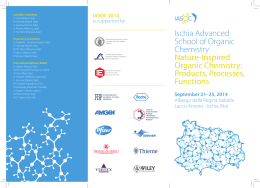 Ischia Advanced School of Organic Chemistry Nature