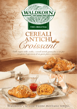 Ricettario Croissant - Sviluppo Italia Il Tuo Sistema Mobile