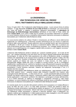 CRIO comunicato pavia - Istituto di Cura Città di Pavia