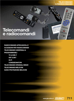 Telecomandi e radiocomandi