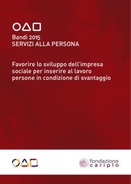 Bandi - Fondazione Cariplo