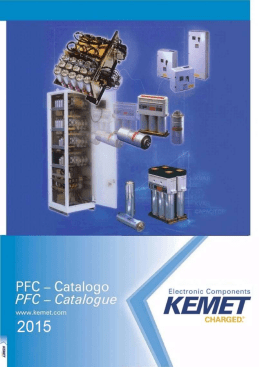 KEMET Electronics Italia S.r.l. Catalogo PFC 2015 – PFC
