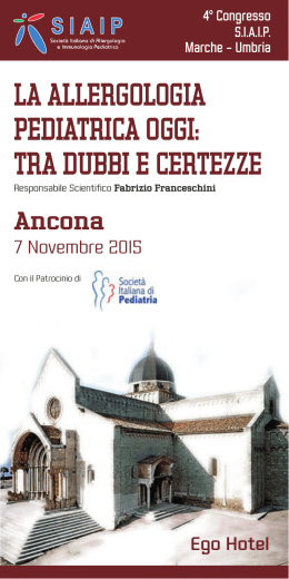 4° Congresso SIAIP Marche – Umbria