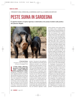 Peste suina in Sardegna