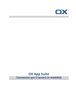 OX App Suite - Open-Xchange Software Directory