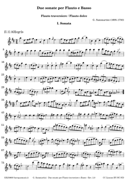 Due sonate per Flauto e Basso
