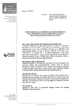 Scarica il documento - Associazione Fiera Piazza Navona