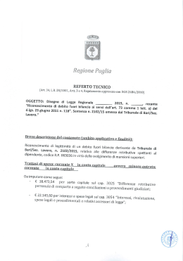 Referto Tecnico - Consiglio regionale della Puglia