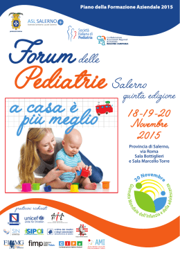 Forum delle Pediatrie 2015 - Società Italiana di Neonatologia
