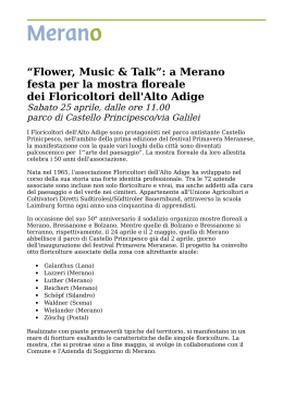 22/04 Mostra floreale e festa dei Floricoltori dell`Alto Adige