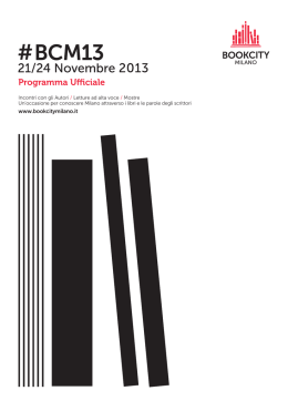 Edizione 2013 - Bookcity Milano