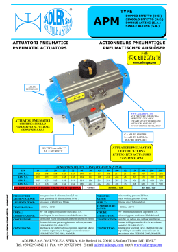 attuatori pneumatici pneumatic actuators actionneurs pneumatique