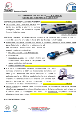 Allestimenti Polizia Municipale - Regione Emilia