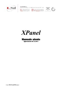 XPanel manuale utente