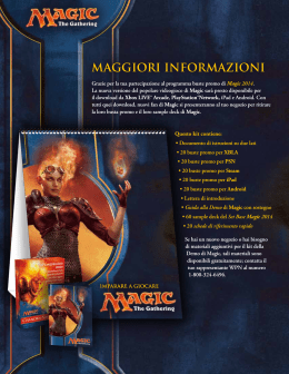 MAGGIORI INFORMAZIONI - Wizards of the Coast