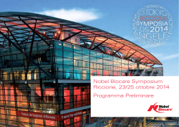 Nobel Biocare Symposium Riccione, 23/25 ottobre 2014