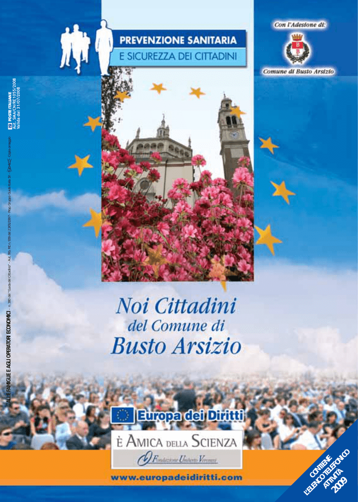 Busto arsizio noi cittadini in tv Mara materiali edili busto arsizio