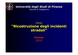 lucidi Post Urto - Lasis - Università degli Studi di Firenze