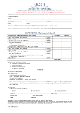 ISL 2016 registration form