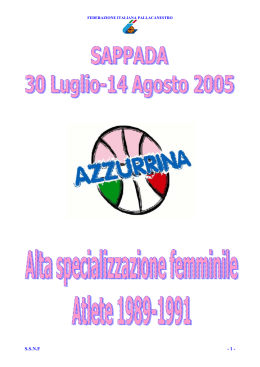 S.S.N.F - 1 - - Azzurrina Umbria