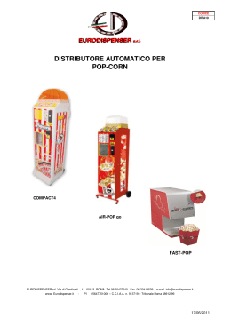 distributore automatico per pop-corn