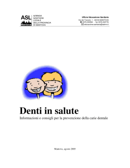 Denti in salute - ASL della Provincia di Mantova