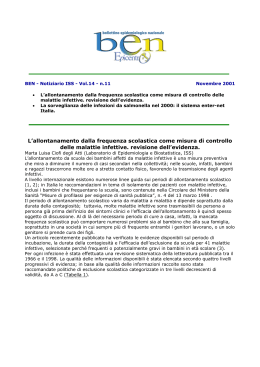 versione PDF - EpiCentro - Istituto Superiore di Sanità