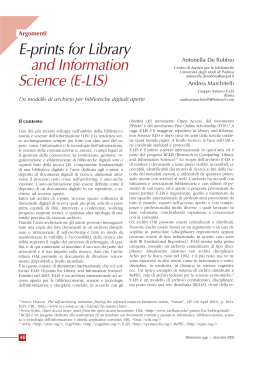 E-prints for Library and Information Science (E-LIS)