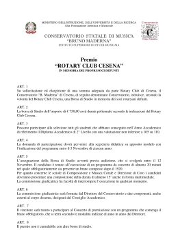 Premio “ROTARY CLUB CESENA”