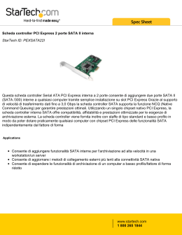 Scheda controller PCI Express 2 porte SATA II