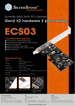 Gen2 X2 hardware 2 porte 6Gbps Gen2 X2 hardware