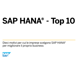 SAP Analytics 2013 - The Innovation Group