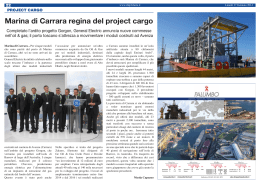Marina di Carrara regina del project cargo - Autorita Portuale