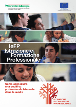 Dépliant "IeFP Istruzione e formazione professionale"