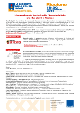 Promo Agenda Digitale Locale - ANCI Emilia