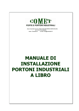 manuale di installazione portoni industriali a libro