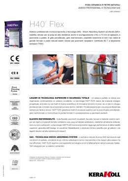 H40® Flex - the Kerakoll products area