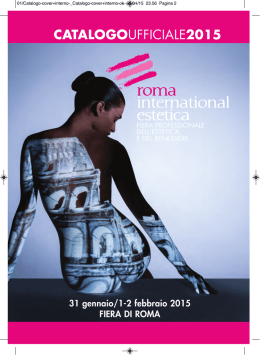 CATALOGOUFFICIALE2015 - Roma International Estetica