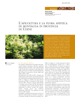 L`apicoltura e la flora apistica di montagna in provincia di Udine