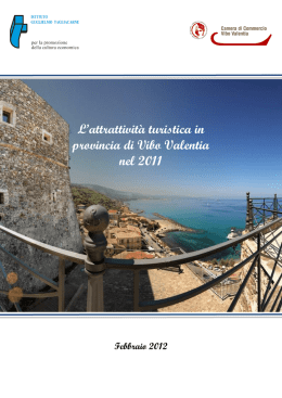 L`attrattività turistica in provincia di Vibo Valentia nel 2011