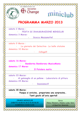 Programma Marzo.odt - Match Ball Firenze