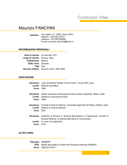 CV Fanchini Maurizio Ita (pdf, it, 190 KB, 4/5/11)