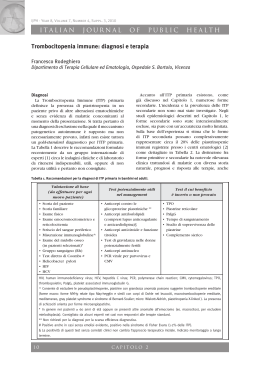 diagnosi e terapia - Italian Journal of Public Health World