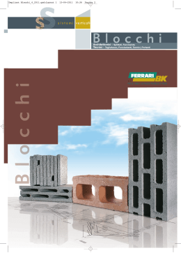 Scarica il catalogo Blocchi per murature