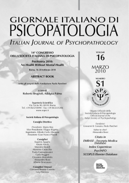 MARZO 2010 - Journal of Psychopathology