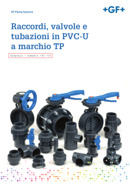 PVC-U Valvole unidirezionali